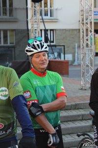 Wyjazd grupy wiślańskich cyklistów do Zwolenia